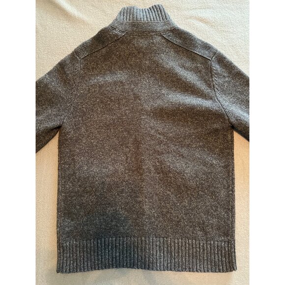 Banana Republic Men’s Wool Blend Full Zip‎ Sweater Jacket Navy Gray Marled M - Picture 7 of 12